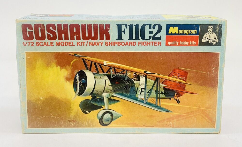 Monogram Goshawk F11C-2 Fighter 1:72 Plastic Model Kit PA210-70 New Open Box